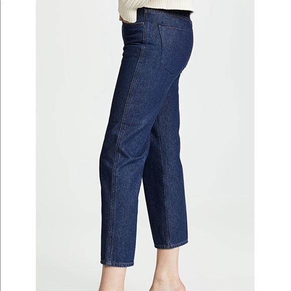 NWT GOLDSIGN The A Jean High Rise Denim Burn 24 - Picture 4 of 12